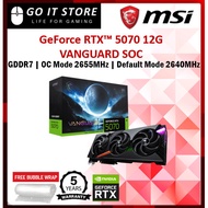 MSI GeForce RTX™ 5070 12G VANGUARD SOC GRAPHIC CARD