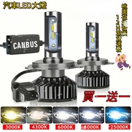 Highlight Car LED Headlight Locomotive Super Bright H4 H7 H1 H11 9005 9006 Fog Light Modified H4 LED
