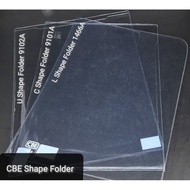 CBEClear Folder A4 & A5  Size (PVC) 1pcs L/U/C Shape