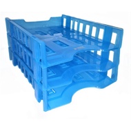 Letter Tray Plastik Gunindo 903 Rak Kertas Meja 3 Tingkat Folio