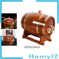 [HOMYL2] Wood Wine Wine Barrel Storage Container Port Keg Retro Wine Barrel Dispenser for Honey Home