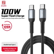ZUZG 100W USB C to USB C Cable PD 5A Fast Charging Type C to Type C Cable Nylon Braided USB-C Cord P