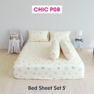 [New] TULIP ชุดเครื่องนอน ผ้าปูที่นอน ผ้านวม รุ่น TULIP CHIC พิมพ์ลาย CHIC P08 สัมผัสนุ่ม สบายสไตล์ม