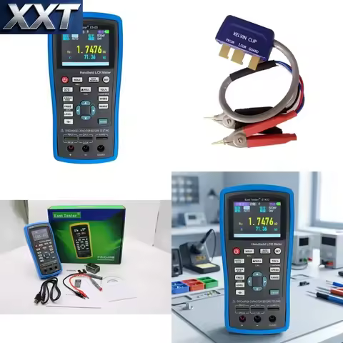 XXT ET433 Professional Handheld LCR Meter 100Hz-100kHz Adjustable Frequency High Accuracy for Calibr