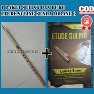 (KUALITAS PREMIUM ORIGINAL) SULING SERULING BAMBU SUNDA LUBANG 6 + 1