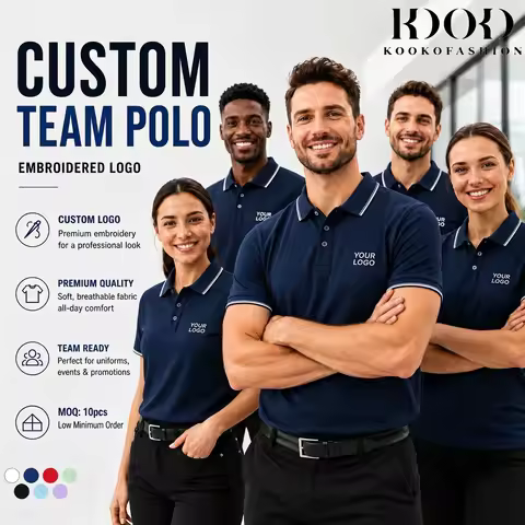 Customize Polo T-shirt Logo Picture Brand Embroidery Personal Print Design Golf Polo shirt Custom Bu