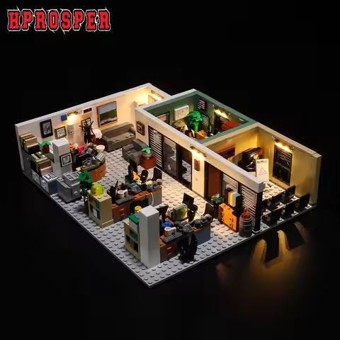 Hprosper 5V LED Light For 21336 The Office Decorative Lamp With Battery Box (Not Include Lego Buildi