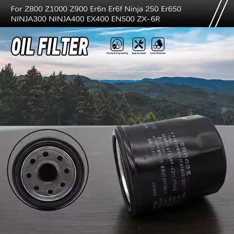 For Kawasaki Ninja 1000 650 ZX-6 ZX-6R ZX750 ZX-9R KLE650 Versys 650 1000 EN500 KLF400 Oil Filter 16