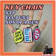NEW STOCK Keychain STP Ella USA SUN OF A GUN Keychain rubber Keychain motorcycle