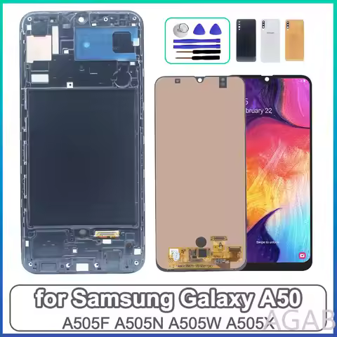 Super AMOLED LCD for Samsung Galaxy A50 A505 LCD Display Touch Screen Assembly for Samsung A50 A505F