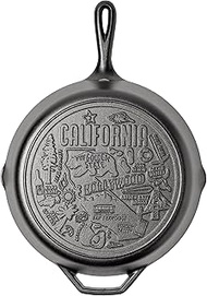 Lodge 12 Inch Cast Iron Skillet – Pre-Seasoned Frying Pan with Teardrop Handle – Oven, Stovetop, Gri