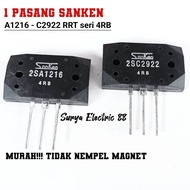 1 SET Transistor SANKEN 2SA1216 2SC2922 4RB RRT II MURAH / Tr Final Sanken A1216 C2922 China 2SA 121