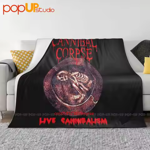 Vintage Cannibal Corpse Merch Live Cannibalism 90S Death Metal Ultra-Soft Blanket Quilt Winter Sofa 