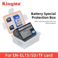 KingMa EN-EL15 ENEL15 Battery Plastic Case Storage Battery Holder Box For Nikon D800 D750 D810A D7200 D7100 D850 D7000