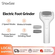 Showsee Electric Foot File Vacuum Callus Remover Dry Dead Professional Pedicure Tools Electric Foot