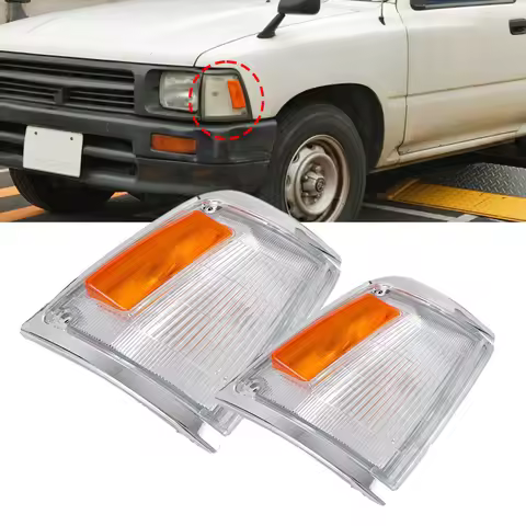 Chrome Indicator Park Light for Toyota Hilux MK3 LN85 RN85 2WD 1989 - 1995 Front Turn Signals Fog La