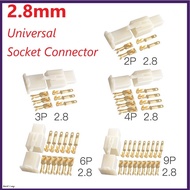 [my]2.8mm Terminal Socket Pin Connector Car Motorcycle  Socket Connector