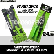 Paket Set 2Pcs Tang Rivet Tekiro/Camel &amp; Gunting Baja Ringan