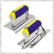 (OCJV) Concrete Hand Edger and Groover Tools Set Stainless Steel Construction Tools Plaster Stucco C