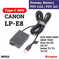 Dummy Type-C Canon LP-E8 | Dummy battery virtual battery dummy battery Canon EOS 550D 600D 650D 700D