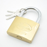BEST Tri-Circle Brass Padlock With 3 Brass Keys Durable Security Lock For Multiple Sizes 265 50Mm 1P