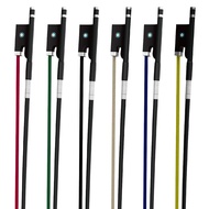 Busur Biola Gentian Karbon Ekor Kuda Berwarna-warni Baharu Busur Biola Saiz Penuh Busur Karbon Hitam