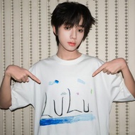 潮玩Tf家族4代演唱会王橹杰同款应援衣服原创涂鸦设计100%纯棉短袖t恤Tf Family 4-Generation Concert Wang Lujie Should Be Samessc