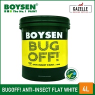 ❀Boysen Bug Off Anti-Insect Paint With Aritilin Flat White B8071 - 4L