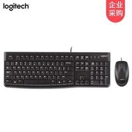 （Logitech）MK120 鍵鼠套裝 有線鍵鼠套裝 辦公鍵鼠套裝 電腦鍵盤 筆記本鍵盤 黑色