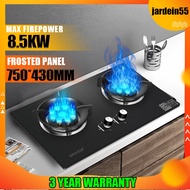 3 year warranty🔥8.5KW dapur gas kaca/dapor gas/Frosted dapur gas tempered glass/table top+built in g