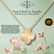 【100%ORI/Box + Certificate】vca Van Cleef & Arpels 18K gold women's necklace/Van Cleef necklace/Four-