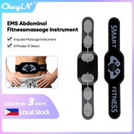 【Philippines Delivery】CkeyiN EMS Slimming Massager Fat Burning Belt Abdominal Trainers Body Fitness Muscle Stimulator 8 Modes And 15 Levels for Abdomen Arm Leg Fitness Men and Women MG100