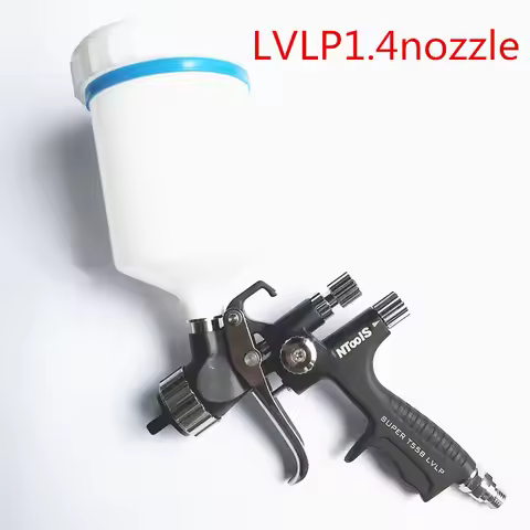 Black T-55P Spray Gun1.3/ 1.4 nozzle LVLP Pistol environmental protection spray gun w/t tank car pai