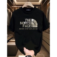 TNF Men's Short Sleeve T-Shirt Casual Trendy Brand Printed Cotton Top