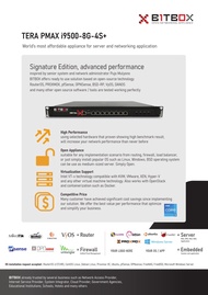 BITBOX Tera PMAX i9500-8G-4S+ Open Network Appliance