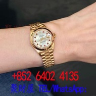 Rolex勞力士 Datejust 手錶型號 Ref. 69178 採用 18K 黃金材質.