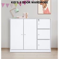 Kids Wardrobe my-com/Children Wardrobe/5 Doors/Wardrobe with Lock/almari budak/rak kanak