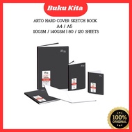CAMPAP Arto Hard Cover Sketch Book A4/A5 with - 110 Gsm / 140 Gsm  (80 / 120 Sheets)
