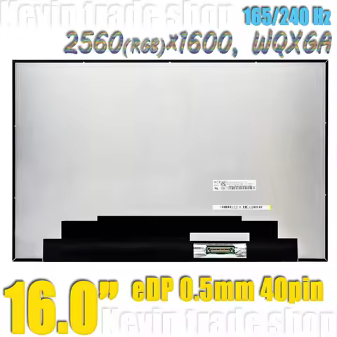 16.0" LED for ASUS ROG Zephyrus M16 GU603 GU603H GU603Z Laptop LCD Screen NE160QDM-NZB NE160QDM-NZ3 