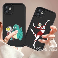 Compatible For IPhone 11 15 14 13 12 Pro Max X XR Xs Max 8 7 6s Plus SE 2020 Cute Cartoon Ultraman Couples Phone Case Shockproof Soft Cover