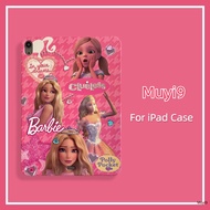 INS Houndstooth Rose Red Cute Barbie Princess For IPad10.2 Shell 2022Ipad10th Cover Mini4/5 Case Ipad Air2 Cover Air4/5 10.9 Anti-fall Case Pro11 Cover Ipad7th Shell Ipad12.9 Shel