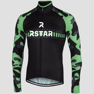 Rstar Pro Men MTB Road Bike Riding Shirt Quick Dry Long Sleeve Bicycle Outdoor Racing Shirt