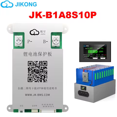 JK BMS 100A Jikong Bms JK-B1A8S10P Smart BMS 8S 24V Active Balance 1A bms for lifepo4 lithium ion ba