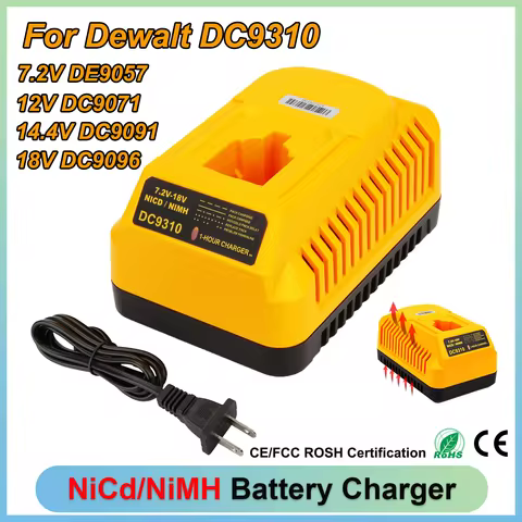 DC9310 Battery Charger For Dewalt 7.2V-18V NiCd & NiMh Battery DC9071 DC9096 DW9057 DE9039 DE9095 DE
