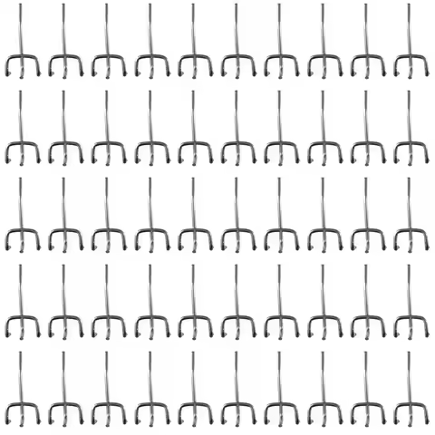 50pcs Perforated Panel Holder Goods Shelf Display Hooks Pegboard Hooks Retail Shop Peg Storage Racks