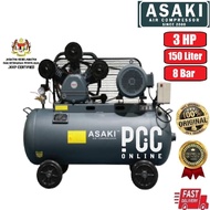 Asaki CWA40080B Air Compressor Compressor Angin 3HP 150L 8Bar