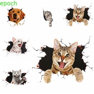 EPOCH Car 3D Cat Stickers, Universal PVC Simulation Cats Car Sticker, Accessories 3D Cat Waterproof 