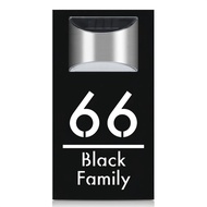 Solar House Number/Acrylic/Engraving/3D Hollow Sign/Outdoor Solar Luminous House Number/Villa House 