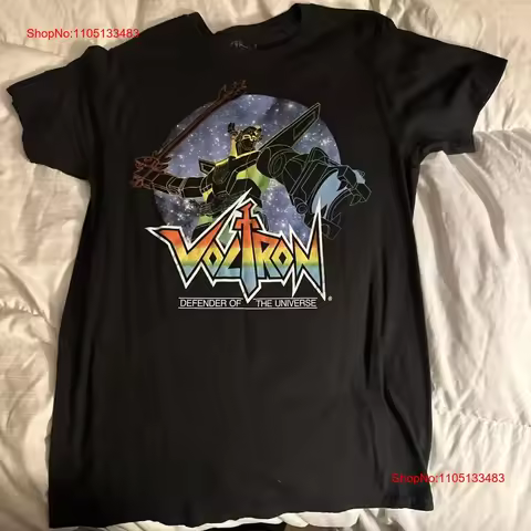 Voltron New Adult T Shirt Battle Ready Lions Under Assembled Size S vintage Washed Breathable design