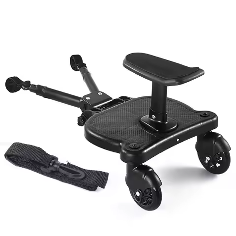 Universal Stroller Board, Stroller Glider Board with Detachable Seat Standing Board, Holds Children 